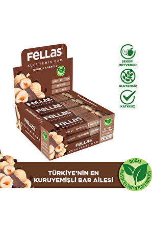Fındıklı Kakaolu Kuruyemiş Bar 30g x12 Adet
