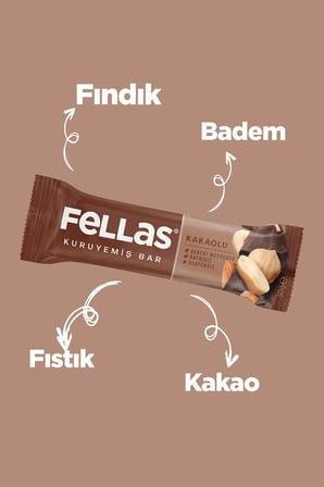 Fındıklı Kakaolu Kuruyemiş Bar 30g x12 Adet