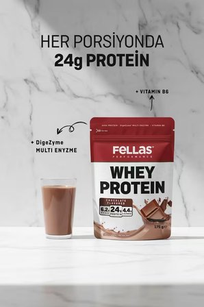 Fellas Whey Protein Tozu - Çikolata Aromalı (175g)