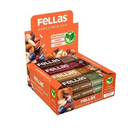 Kuruyemiş Bar Karışık Paket 30 gr x 12 (4 Çeşit)