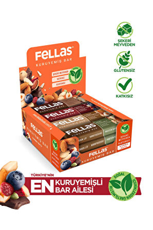 Kuruyemiş Bar Karışık Paket 30 G X 12 Adet (4 ÇEŞİT)