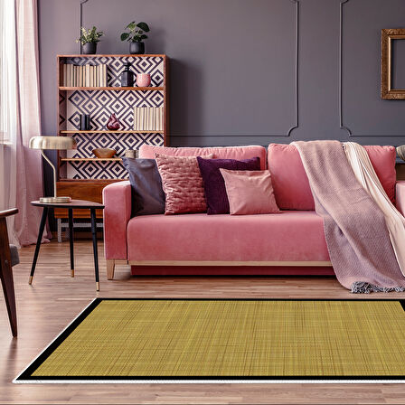 Alanur Home Kaymaz Taban Djt Banyo Mutfak Salon Halı Yıldız Deri Dokuma Desen E5007