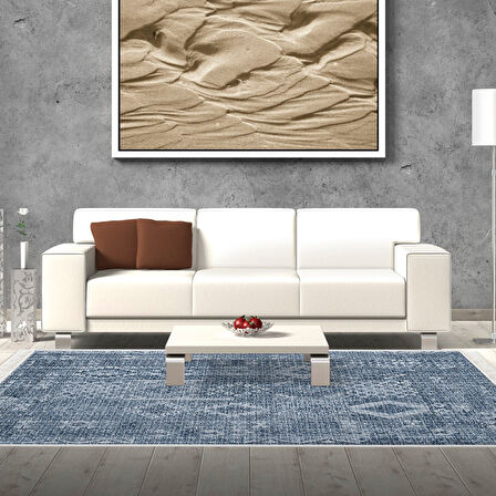 Dekoreko Kaymaz Taban Djt Salon Halısı Star Pamuk Saçaklı İskandinav F5137