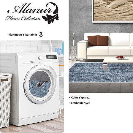 Dekoreko Kaymaz Taban Djt Salon Halısı Star Pamuk Saçaklı İskandinav F5137