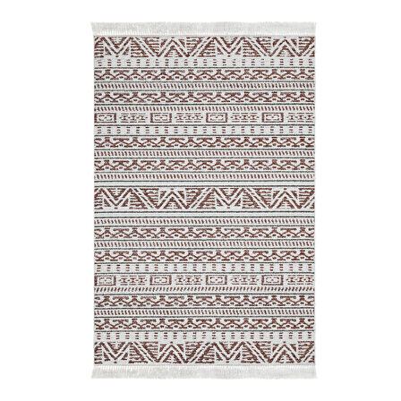 Dekoreko Kaymaz Taban Djt Salon Halısı Star Pamuk Saçaklı İskandinav F5082