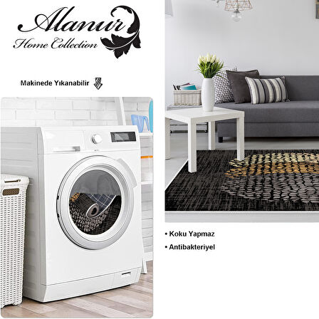 Dekoreko Kaymaz Taban Djt Salon Halısı Star Pamuk Modern E4052