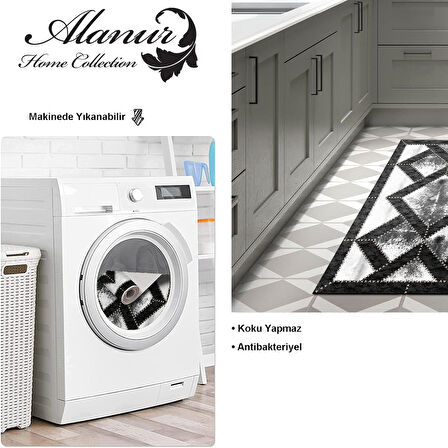 Dekoreko Kaymaz Taban Djt Mutfak Halısı Trend Modern 722