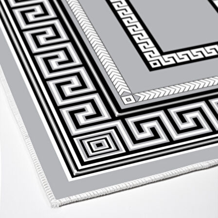 Dekoreko Kaymaz Taban Djt Mutfak Halısı Yıldız Deri Modern 651M