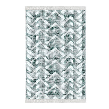 Dekoreko Kaymaz Taban Djt Salon Halısı Yıldız Deri Saçaklı İskandinav F5124