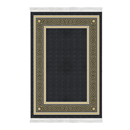 Dekoreko Kaymaz Taban Djt Mutfak Halısı Star Pamuk Saçaklı Modern M5140