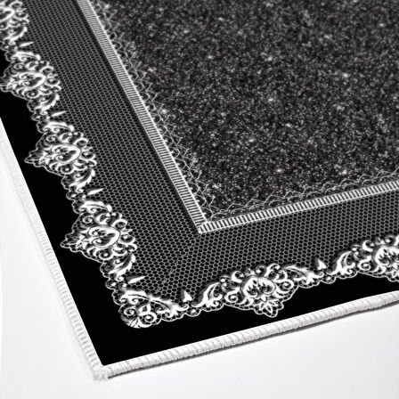 Dekoreko Kaymaz Taban Djt Mutfak Halısı Yıldız Deri Modern 1692