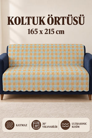 Çok Amaçlı Kadife Koltuk Örtüsü Kaymaz Süngerli 165x215 cm Modern Bohem Çekyat Şalı Piknik Masa Örtüsü ALK4