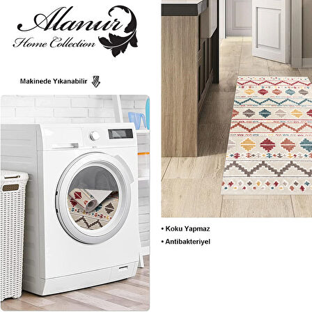 Dekoreko Kaymaz Taban Djt Mutfak Halısı Trend İskandinav F5001