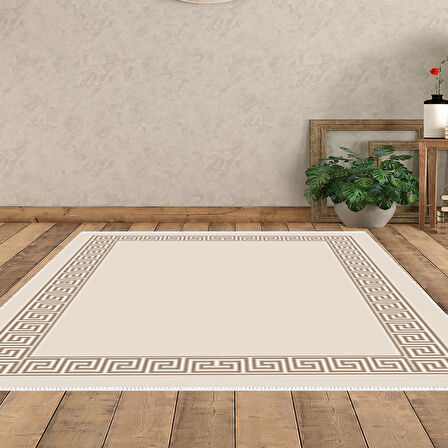 Dekoreko Kaymaz Taban Djt Salon Halısı Yıldız Deri Modern Kt493