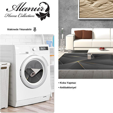 Dekoreko Kaymaz Taban Djt Salon Halısı Trend Modern F5005