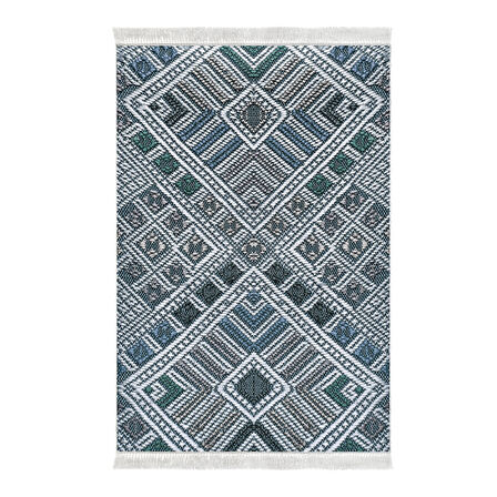 Dekoreko Kaymaz Taban Djt Salon Halısı Star Pamuk Saçaklı Modern 2029