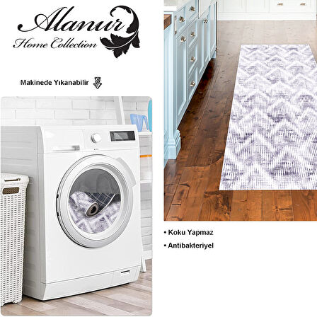 Dekoreko Kaymaz Taban Djt Mutfak Halısı Star Pamuk İskandinav F5124