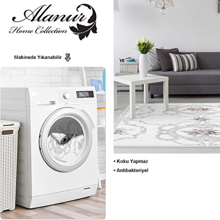 Dekoreko Kaymaz Taban Djt Salon Halısı Star Pamuk Saçaklı Modern 1494