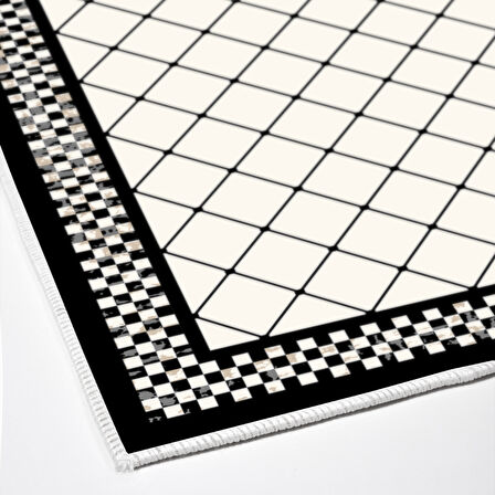 Dekoreko Kaymaz Taban Djt Banyo Halısı Trend Modern 603M