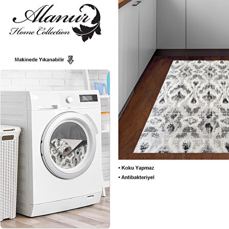 Dekoreko Kaymaz Taban Djt Mutfak Halısı Trend İskandinav F5136