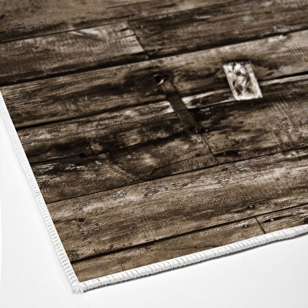 Dekoreko Kaymaz Taban Djt Mutfak Halısı Yıldız Deri Modern Mu136