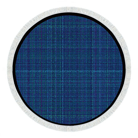 Alanur Home Kaymaz Taban Djt Banyo Mutfak Salon Halı Yıldız Deri Saçaklı Yuvarlak Dokuma Desen E5007