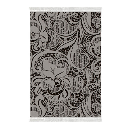 Dekoreko Kaymaz Taban Djt Mutfak Halısı Star Pamuk Saçaklı Modern Mu145