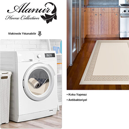 Dekoreko Kaymaz Taban Djt Mutfak Halısı Star Pamuk Modern Kt493