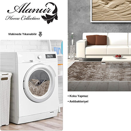 Dekoreko Kaymaz Taban Djt Salon Halısı Star Pamuk Saçaklı İskandinav F5083