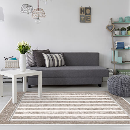 Dekoreko Kaymaz Taban Djt Salon Halısı Yıldız Deri Modern 1545