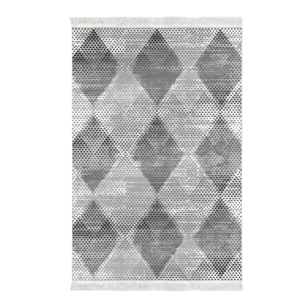 Dekoreko Kaymaz Taban Djt Salon Halısı Trend Saçaklı İskandinav F5131