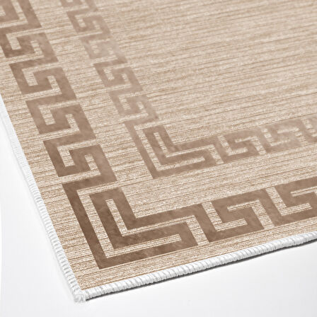 Dekoreko Kaymaz Taban Djt Mutfak Halısı Yıldız Deri Modern F5036