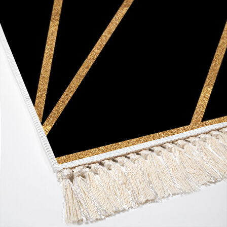 Dekoreko Kaymaz Taban Djt Mutfak Halısı Star Pamuk Saçaklı Modern 686M