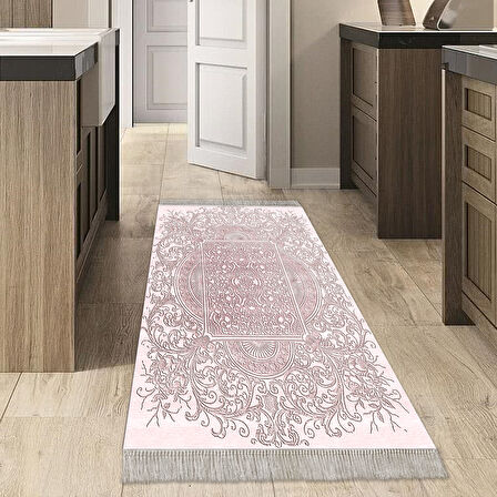 Dekoreko Kaymaz Taban Djt Mutfak Halısı Yıldız Deri Saçaklı Modern 1488