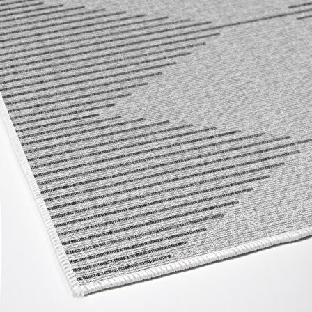 Dekoreko Kaymaz Taban Djt Mutfak Halısı Yıldız Deri İskandinav F5085