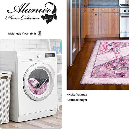 Dekoreko Kaymaz Taban Djt Mutfak Halısı Star Pamuk Modern 729