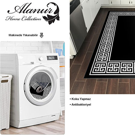 Dekoreko Kaymaz Taban Djt Mutfak Halısı Star Pamuk Modern 608M