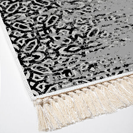 Dekoreko Kaymaz Taban Djt Mutfak Halısı Star Pamuk Saçaklı İskandinav Mu123