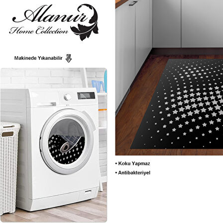 Dekoreko Kaymaz Taban Djt Mutfak Halısı Star Pamuk Modern 723