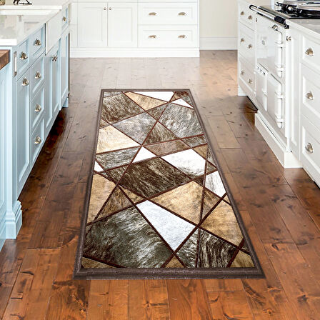 Dekoreko Kaymaz Taban Djt Mutfak Halısı Star Pamuk Modern 1716