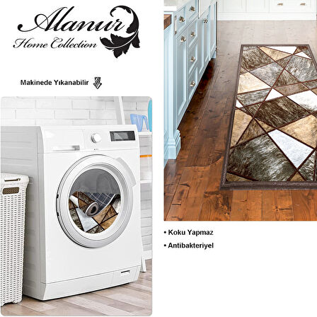 Dekoreko Kaymaz Taban Djt Mutfak Halısı Star Pamuk Modern 1716