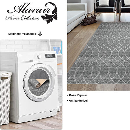 Dekoreko Kaymaz Taban Djt Salon Halısı Yıldız Deri İskandinav F5084