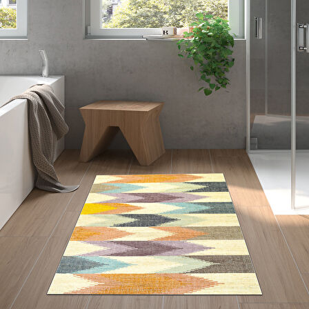 Dekoreko Kaymaz Taban Djt Banyo Halısı Trend Modern 629M