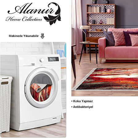 Dekoreko Kaymaz Taban Djt Salon Halısı Trend Saçaklı Modern S5050