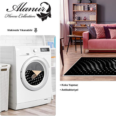 Dekoreko Kaymaz Taban Djt Salon Halısı Yıldız Deri Modern 723