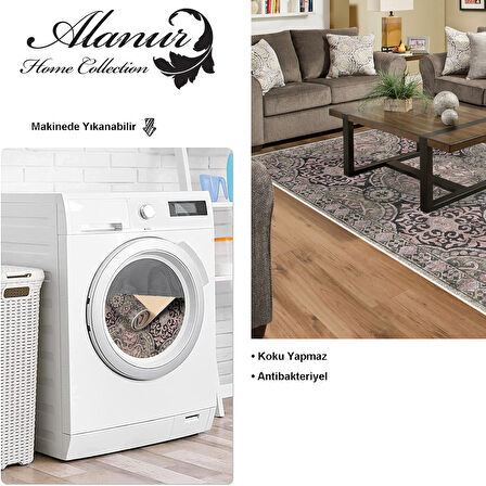 Dekoreko Kaymaz Taban Djt Salon Halısı Yıldız Deri Modern 659M