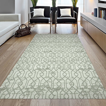 Dekoreko Kaymaz Taban Djt Salon Halısı Yıldız Deri Modern 757