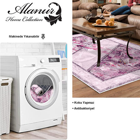 Dekoreko Kaymaz Taban Djt Salon Halısı Star Pamuk Modern 729