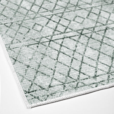 Dekoreko Kaymaz Taban Djt Mutfak Halısı Yıldız Deri İskandinav F5079