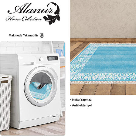 Dekoreko Kaymaz Taban Djt Salon Halısı Star Pamuk Saçaklı Modern 1460